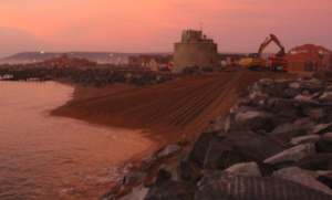 Start of transfer from west of the Harbour arm in December 2004 at 8am