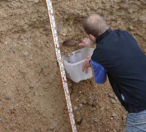 Collection of samples near the Sandcastle